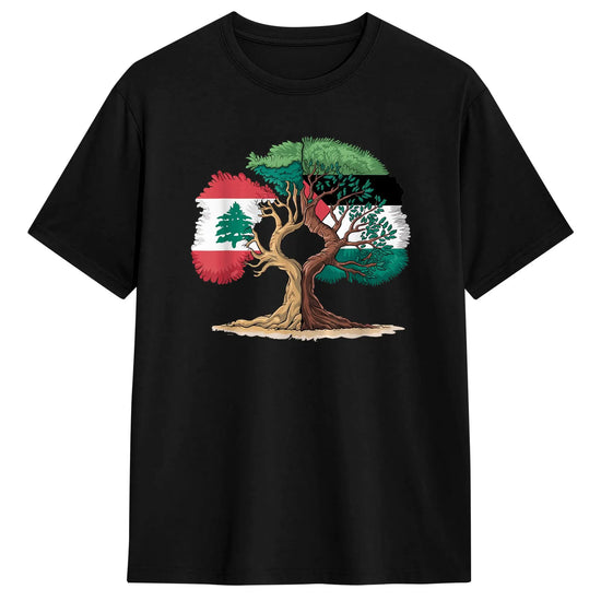 Lebanon Palestined Flag T-Shirt Summer 2026 New Cotton T Shirt for Man&